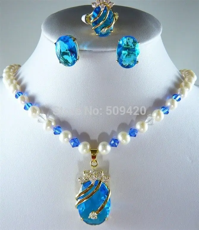 Wholesale jewe204>> 7-8mm White Akoya Pearl&Crystal Necklace Earring Ring set #@
Wholesale jewe204>> 7-8mm White Akoya Pearl&Crystal Necklace Earring Ring set #@