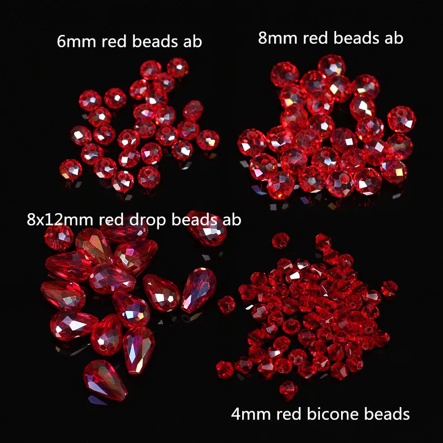 100X Blue Bicone Bead Pieces Jewellery Making Beads 8mm Crystal Resin Faceted