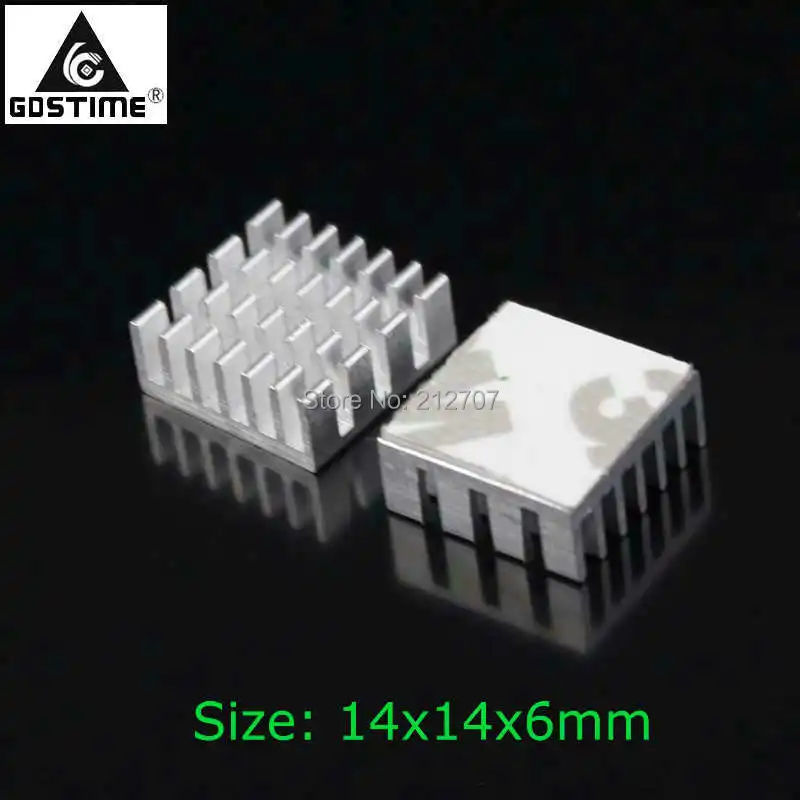 20 PCS/LOT Gdstime 14x14x6mm Heatsink Aluminum MOS Radiator Heat sinks For Router IC Chip
20 PCS/LOT Gdstime 14x14x6mm Heatsink Aluminum MOS Radiator Heat sinks For Router IC Chip