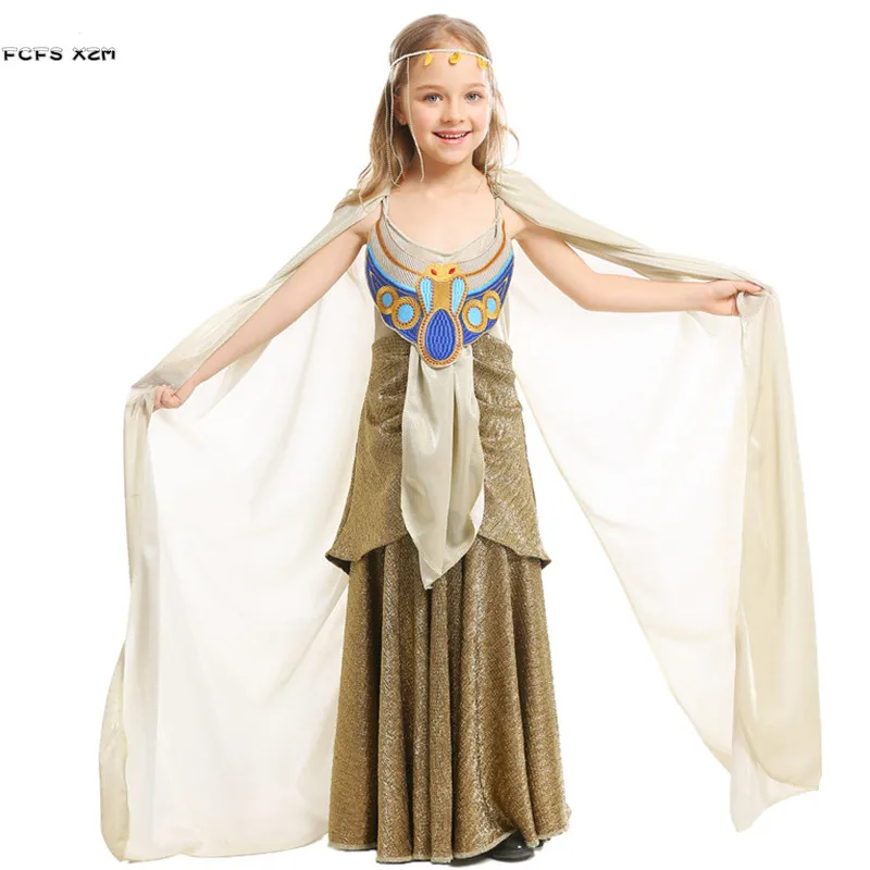 XS-L Girls Princess Queen of Egypt Cosplay Kids Children Halloween Cleopatra Costume Purim Carnival Parade Role Play Party Dress
XS-L Girls Princess Queen of Egypt Cosplay Kids Children Halloween Cleopatra Costume Purim Carnival Parade Role Play Party Dress