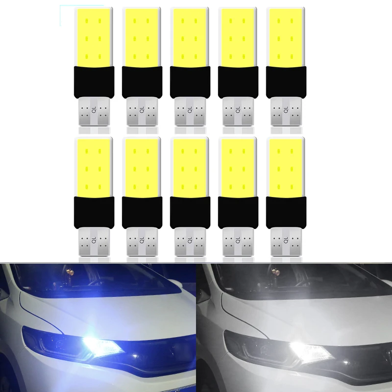 10PCS Car T10 COB 6W W5W 194 168 LED Canbus Error Free Side Wedge Light Bulb Auto License Plate White Lamp 12V Car Accessories
10PCS Car T10 COB 6W W5W 194 168 LED Canbus Error Free Side Wedge Light Bulb Auto License Plate White Lamp 12V Car Accessories