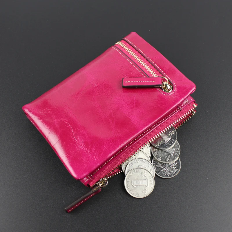 high quality oil wax genuine leather wallet small clutch wallet Vintage female short design card holder
high quality oil wax genuine leather wallet small clutch wallet Vintage female short design card holder