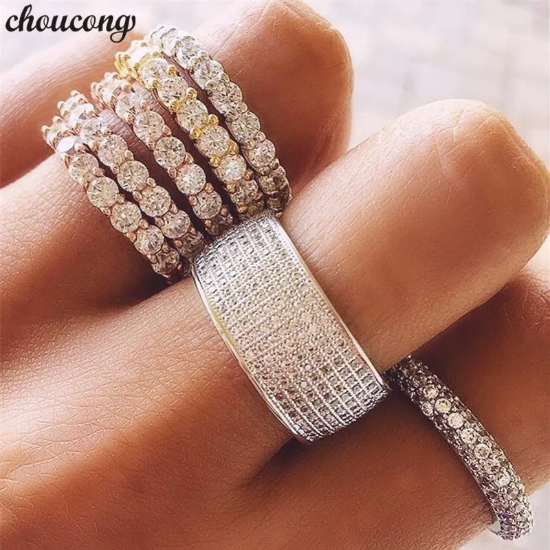 choucong Handmade Eternity Promise Ring 925 sterling Silver Pave AAAA cz Stone Party Wedding Band Rings For Women Bridal Jewelry
choucong Handmade Eternity Promise Ring 925 sterling Silver Pave AAAA cz Stone Party Wedding Band Rings For Women Bridal Jewelry