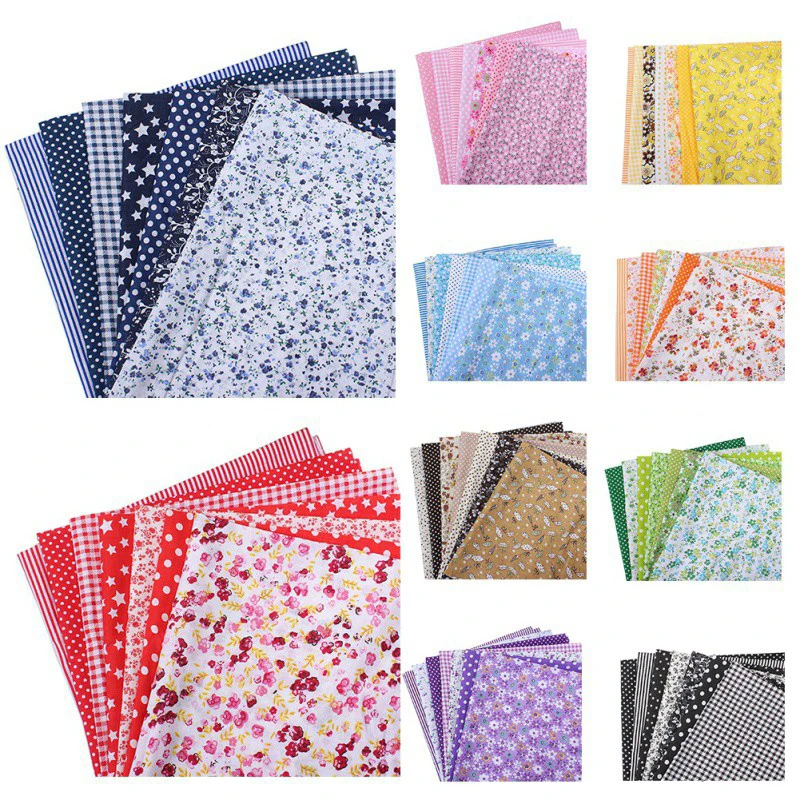 7pcs DIY Assorted Pattern Floral Printed Patchwork Cotton Fabric Cloth For Crafts Bundle Sewing Quilting Fabric
7pcs DIY Assorted Pattern Floral Printed Patchwork Cotton Fabric Cloth For Crafts Bundle Sewing Quilting Fabric