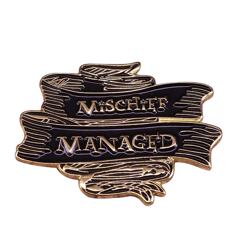 Mischief managed banner badge Prisoner of Azkaban quotes brooch funny cheeky pin Potterhead's collection
Mischief managed banner badge Prisoner of Azkaban quotes brooch funny cheeky pin Potterhead's collection