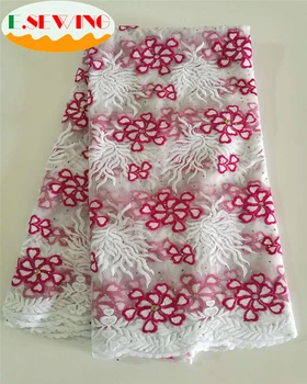 Esewing Hot Sale French Lace Fabric Rose Red White Nigeria Lace Fabric High Quality African Tulle Lace Fabric For Wedding Dress
Esewing Hot Sale French Lace Fabric Rose Red White Nigeria Lace Fabric High Quality African Tulle Lace Fabric For Wedding Dress