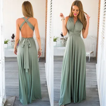 ZKY 2017 Summer Sexy Women Infinity Maxi Wrap dress Long Gown Dress Multiway Bridesmaids Convertible Dress robe longue femme
ZKY 2017 Summer Sexy Women Infinity Maxi Wrap dress Long Gown Dress Multiway Bridesmaids Convertible Dress robe longue femme