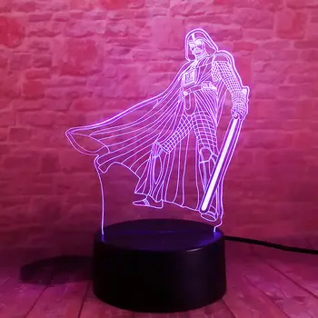 LED Luminous Nightlight Colourful Fairy Light Glow in the Dark Night Star Wars Figure Darth Vader Model Toys Best Gift
LED Luminous Nightlight Colourful Fairy Light Glow in the Dark Night Star Wars Figure Darth Vader Model Toys Best Gift