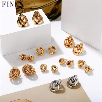 Minimalist Gold Silver Color Love Knot Earrings for Women Classic Twisted Stud Earrings Tie the Knot Wedding Jewelry
Minimalist Gold Silver Color Love Knot Earrings for Women Classic Twisted Stud Earrings Tie the Knot Wedding Jewelry