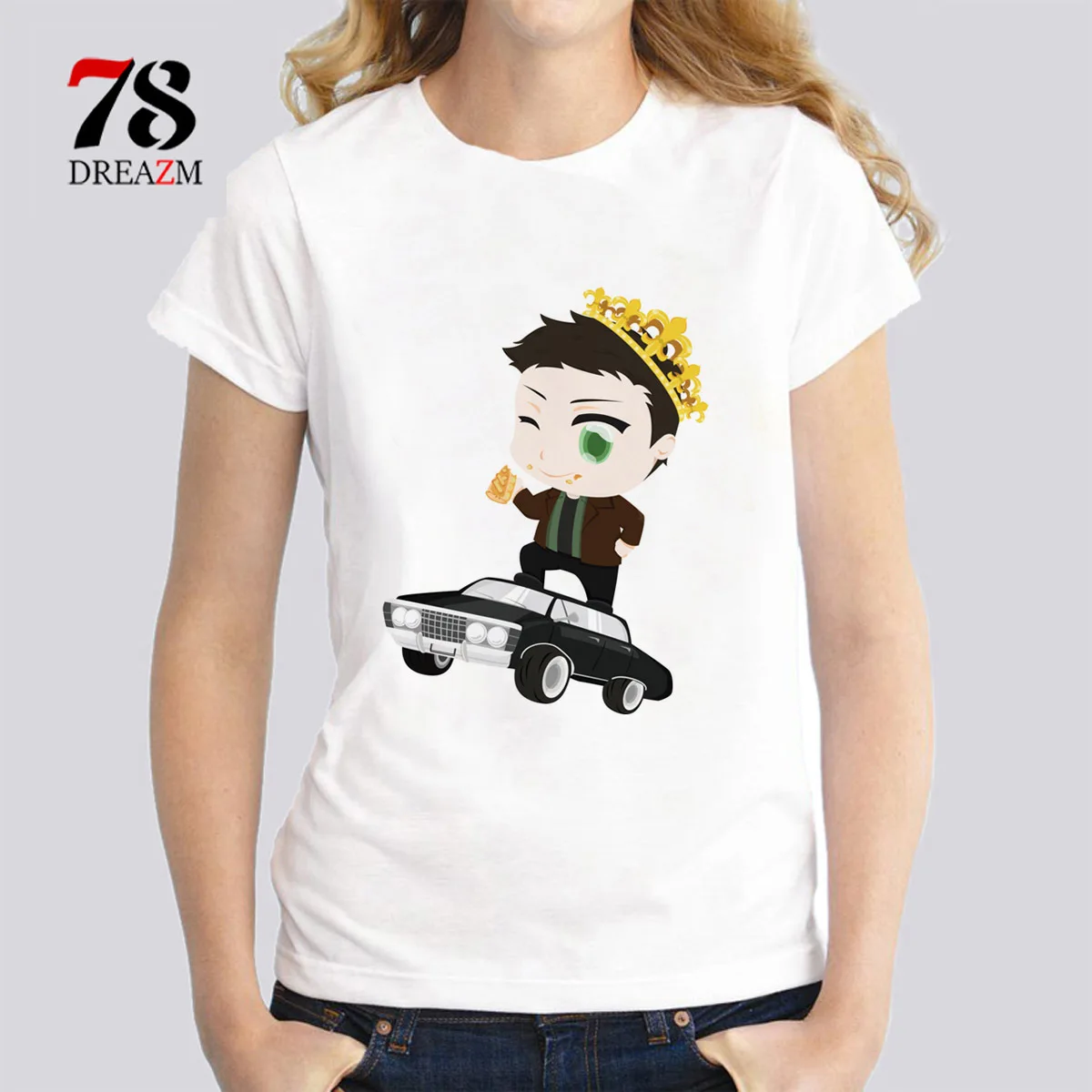 Supernatural the Prince of Pie T-Shirt women short t shirt novelty harajuku design casual female tshirt tumblr girl Top WDR564
Supernatural the Prince of Pie T-Shirt women short t shirt novelty harajuku design casual female tshirt tumblr girl Top WDR564
