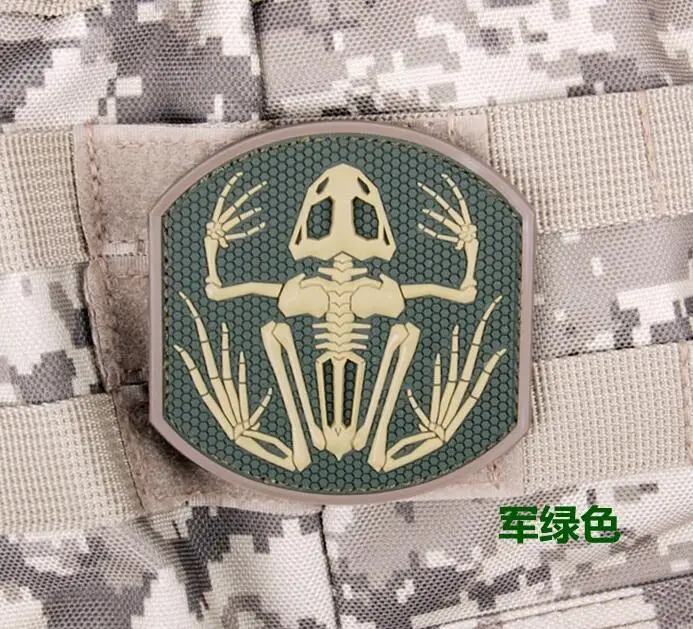 Navy Seal Skeleton Frog Patch Rubber PVC 3D Hook And Loop Tactical Badge Military Morale Bone Armband Brassard Army Green Color
Navy Seal Skeleton Frog Patch Rubber PVC 3D Hook And Loop Tactical Badge Military Morale Bone Armband Brassard Army Green Color