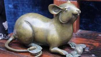 Marked Chinese Old Pure Bronze Copper Feng Shui Wealth mice rat Mouse Art Statue
Marked Chinese Old Pure Bronze Copper Feng Shui Wealth mice rat Mouse Art Statue