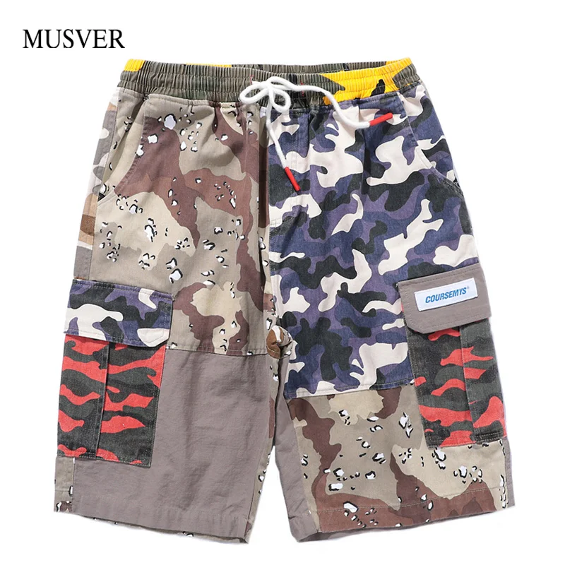 MUSVER Camo Color Patchwork Cargo Shorts Men 2019 Summer Hip Hop Casual Cotton Camouflage Short Pants Streetwear Fashion Shorts
MUSVER Camo Color Patchwork Cargo Shorts Men 2019 Summer Hip Hop Casual Cotton Camouflage Short Pants Streetwear Fashion Shorts