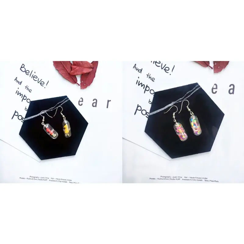 Mini Man Candy Earrings Female Ear Pins Creative Transparent Capsule Vintage Style Minimalism Concise Design Jewelry Gift
Mini Man Candy Earrings Female Ear Pins Creative Transparent Capsule Vintage Style Minimalism Concise Design Jewelry Gift