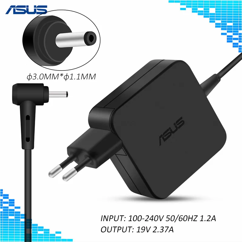 19V 2.37A 45W 3.0*1.1mm EU Version AC Power Charger For Asus Zenbook UX21 UX21E UX31 UX31E UX31K UX32 UX42E Laptop power adapter
19V 2.37A 45W 3.0*1.1mm EU Version AC Power Charger For Asus Zenbook UX21 UX21E UX31 UX31E UX31K UX32 UX42E Laptop power adapter