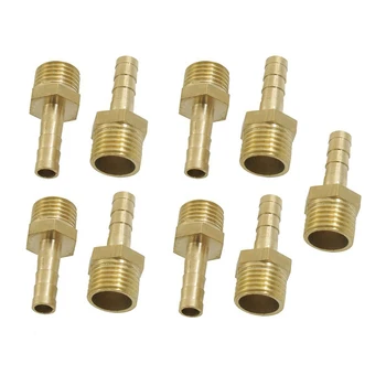 LIXF-9 Pcs Brass 6mm Fuel Gas Hose Barb 1/4 inch Male Thread Coupling Fitting Gold
LIXF-9 Pcs Brass 6mm Fuel Gas Hose Barb 1/4 inch Male Thread Coupling Fitting Gold