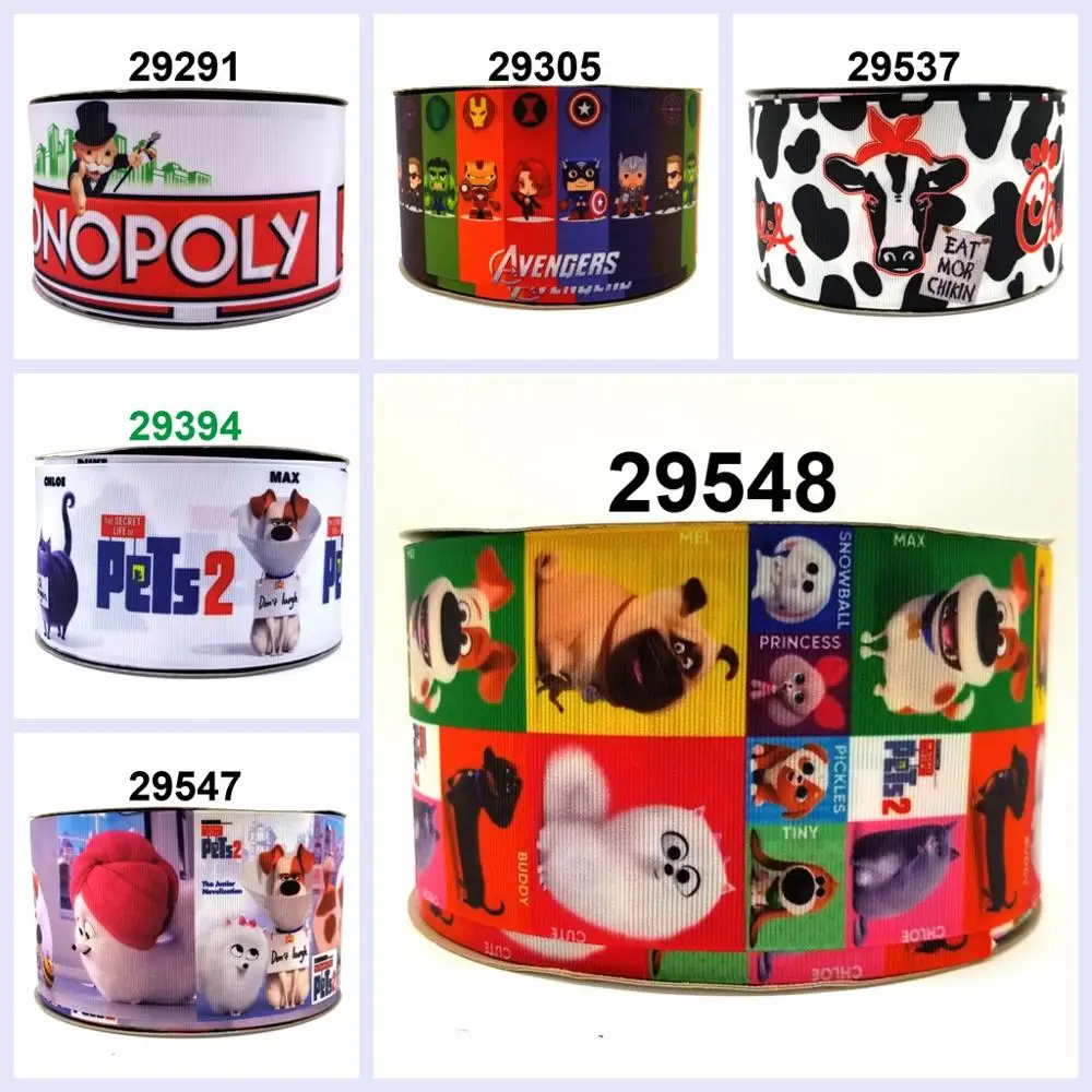 DIY Craft Supplies cartoon character printed grosgrain ribbon, satin ribbon 10 yards. 29291-
DIY Craft Supplies cartoon character printed grosgrain ribbon, satin ribbon 10 yards. 29291-