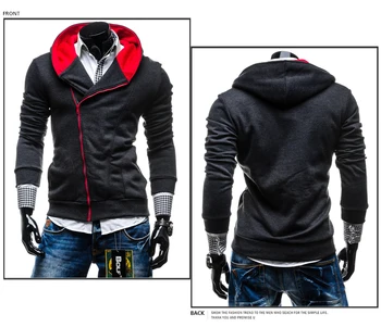 ZOGAA Spring And Autumn Hoodies For Men Period And The New Inclined Zipper Men's Solid Leisure Hooded Sweatshirt
ZOGAA Spring And Autumn Hoodies For Men Period And The New Inclined Zipper Men's Solid Leisure Hooded Sweatshirt