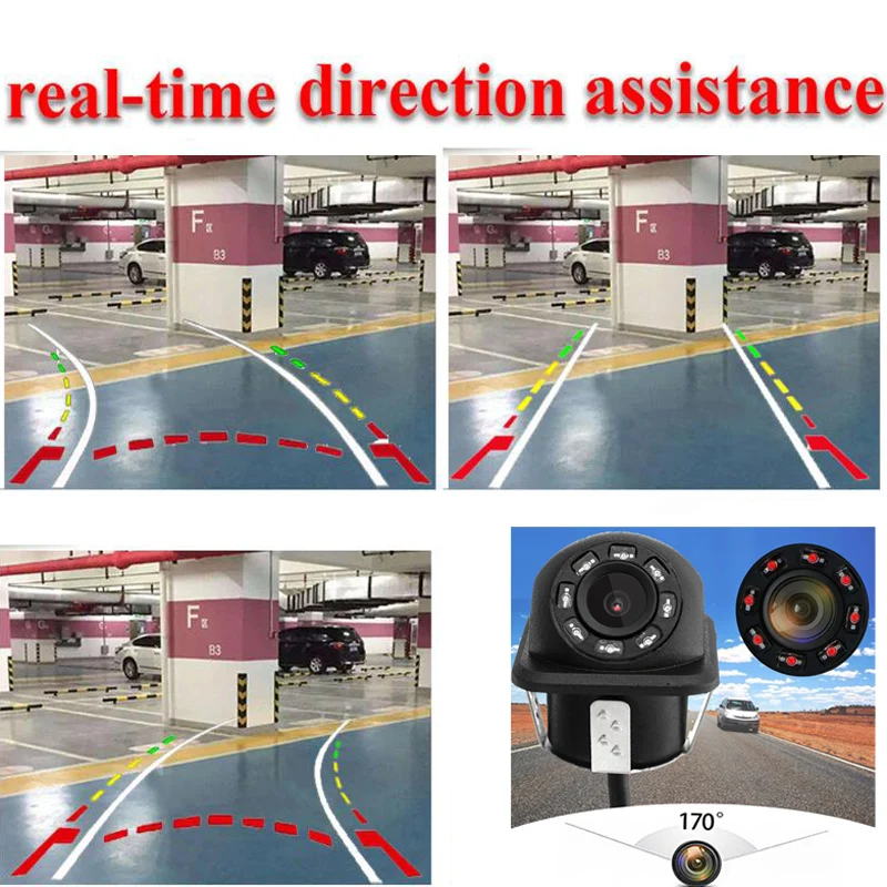20 MM Universal 8 IR Car Dynamic Track Rear View Reverse CCD Camera tracking Lines Rear View Camera For Kia / VW /audi
20 MM Universal 8 IR Car Dynamic Track Rear View Reverse CCD Camera tracking Lines Rear View Camera For Kia / VW /audi