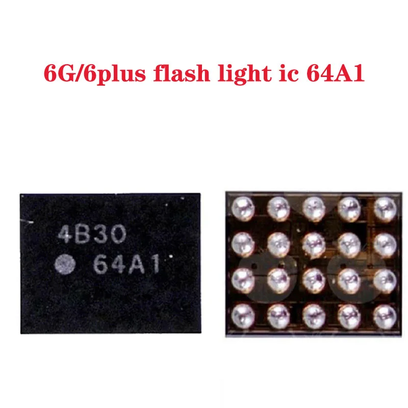 10Pcs/lot Flash light IC 64A1 For iPhone 6G 6 Plus Camera Control Good Quality Replacement IC Chip U1602 20pin Original Repair
10Pcs/lot Flash light IC 64A1 For iPhone 6G 6 Plus Camera Control Good Quality Replacement IC Chip U1602 20pin Original Repair
