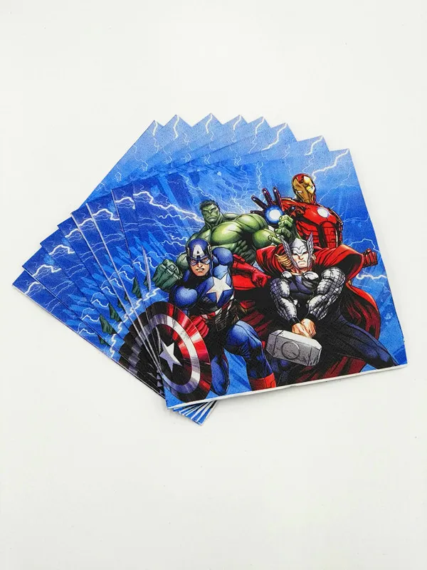 20pcs/lot avengers theme paper napkins paper tissues happy birthday party supplies avenger paper tissue party decoration
20pcs/lot avengers theme paper napkins paper tissues happy birthday party supplies avenger paper tissue party decoration