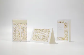 Promotional White flowers laser cut wedding invitation card(100pcs)
Promotional White flowers laser cut wedding invitation card(100pcs)