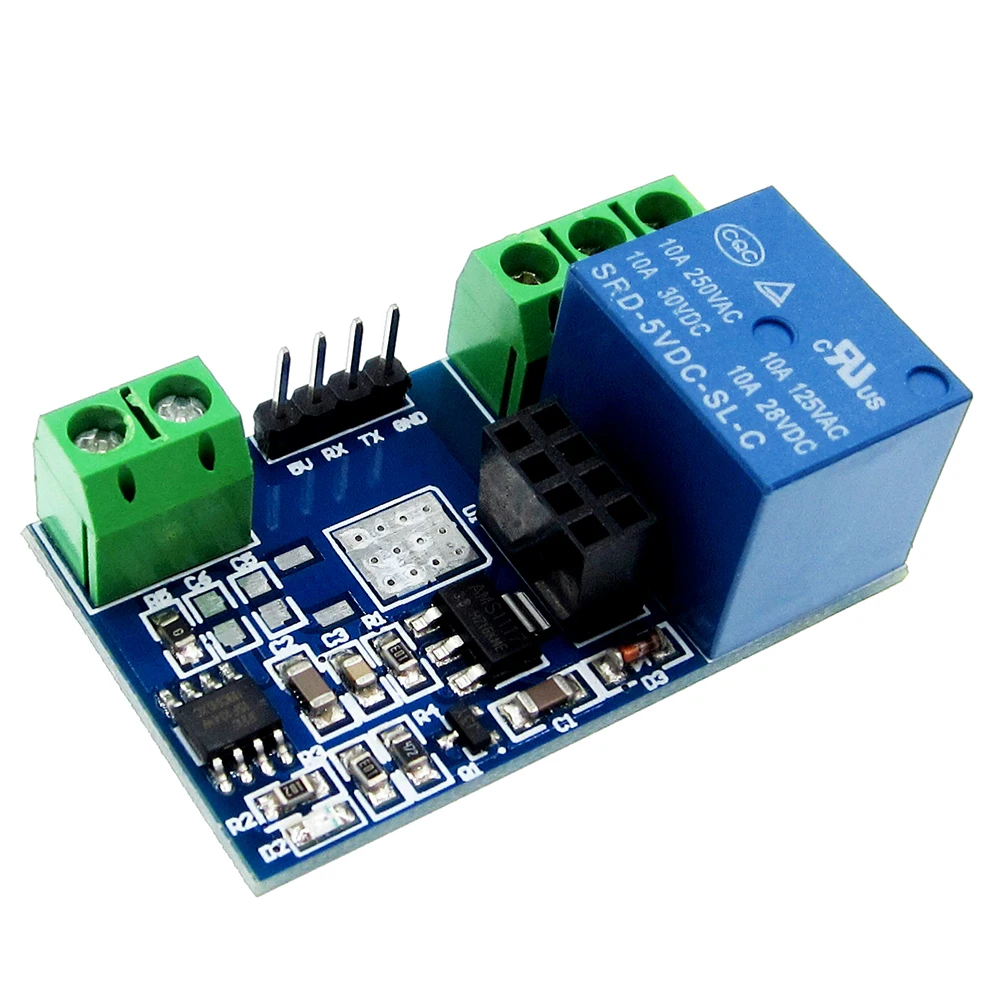 ESP8266 ESP-01 ESP01 5V WiFi Relay Module Remote Control Switch for Phone APP Things Smart Home (no ESP-01) Smart Electronics
ESP8266 ESP-01 ESP01 5V WiFi Relay Module Remote Control Switch for Phone APP Things Smart Home (no ESP-01) Smart Electronics