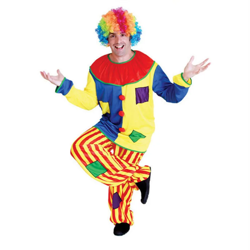 Men Women Circus Clown Cosplay Costume Adults Performance Wear Jumpsuits Costumes Carnival Party Dress Purim Halloween
Men Women Circus Clown Cosplay Costume Adults Performance Wear Jumpsuits Costumes Carnival Party Dress Purim Halloween