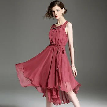 women beach dress 2017 new woman plus size chiffon pink solid color brief cute brand fashion party dreses female long dress
women beach dress 2017 new woman plus size chiffon pink solid color brief cute brand fashion party dreses female long dress