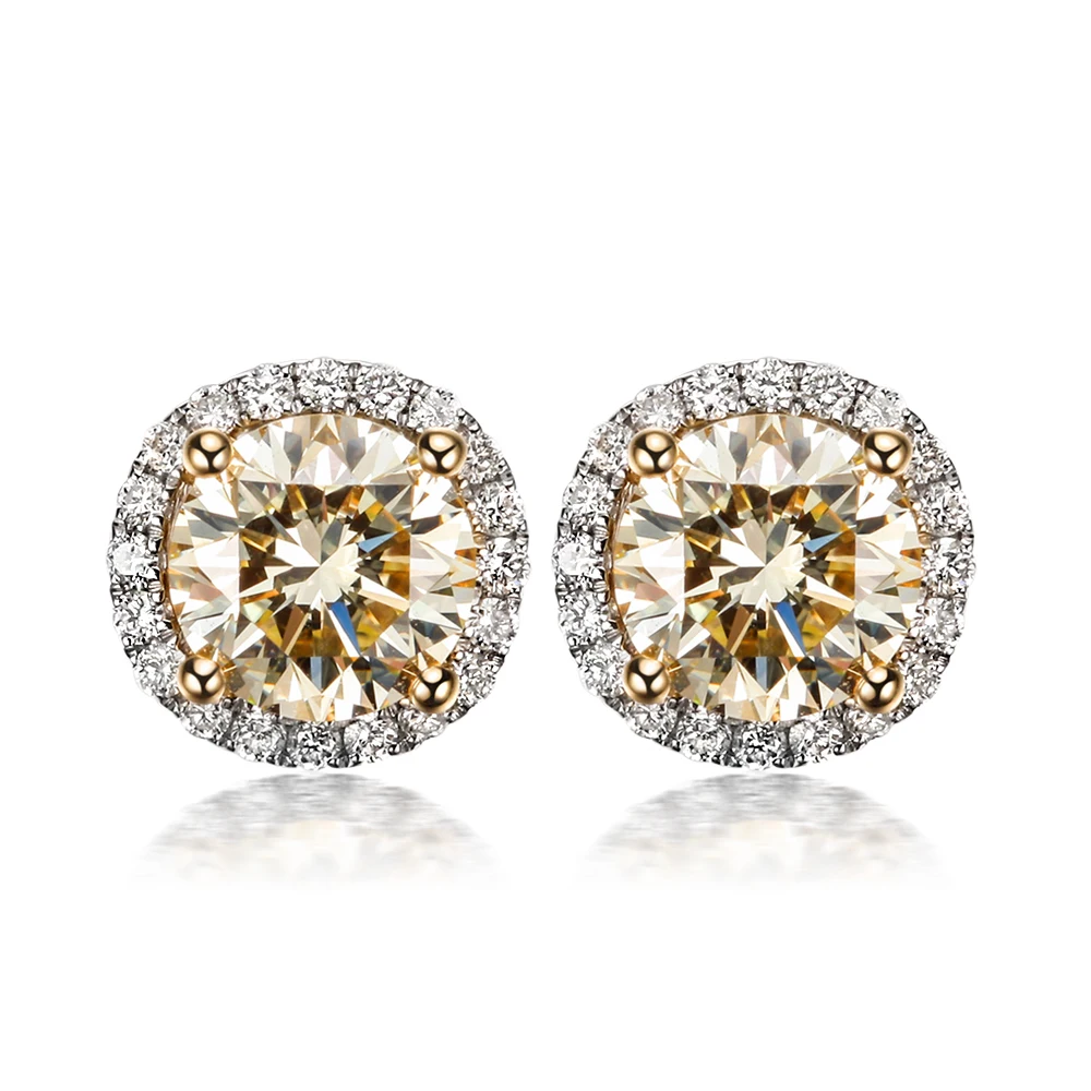 1Ct/piece Light Green Moissanite Earrings Genuine Fine Earrings for women Solid 18K 750 White Gold Wedding Earrings
1Ct/piece Light Green Moissanite Earrings Genuine Fine Earrings for women Solid 18K 750 White Gold Wedding Earrings