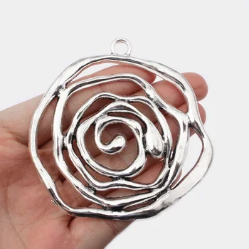 2pcs Fashion Tibetan Silver Charms Hollow Open Swirl Sprial Pendant For Necklace jewelry Making Finding 74*72mm
2pcs Fashion Tibetan Silver Charms Hollow Open Swirl Sprial Pendant For Necklace jewelry Making Finding 74*72mm