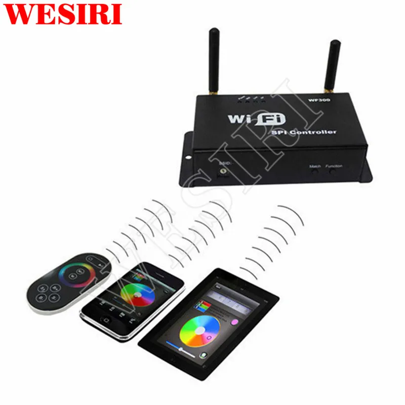 WiFi 300 LPD6803 WS2811 WS2801 LED Strip Controller Touchable Screen Remote LED WiFi SPI Controller
WiFi 300 LPD6803 WS2811 WS2801 LED Strip Controller Touchable Screen Remote LED WiFi SPI Controller