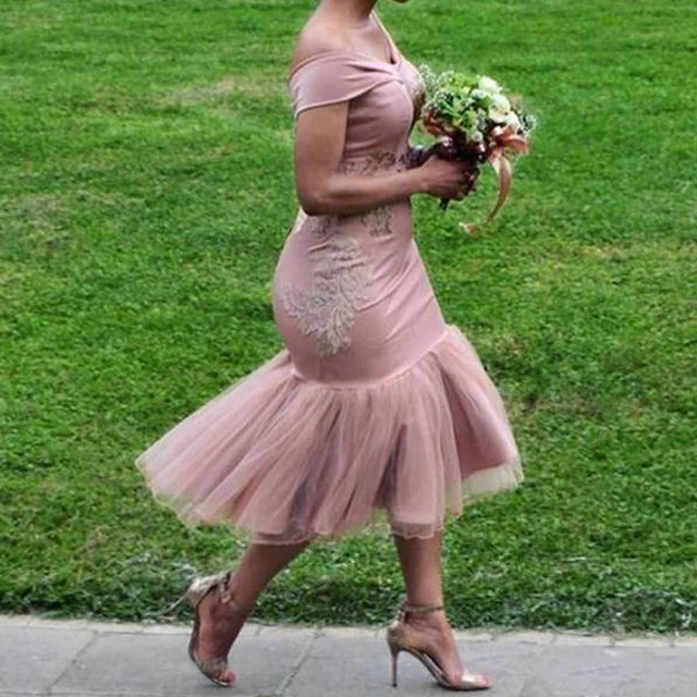 Dusty Pink 2019 Dresses Mermaid Tulle Appliques Wedding Formal Gowns vestido madrinha Mermaid Elegant 2018 Dress
Dusty Pink 2019 Dresses Mermaid Tulle Appliques Wedding Formal Gowns vestido madrinha Mermaid Elegant 2018 Dress