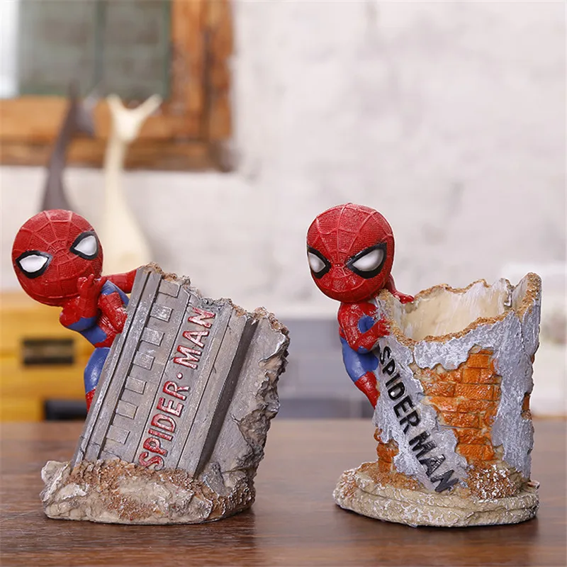 Spiderman Flowerpot Action Figures Model Toy Pen Pot brush pot Movie Marvel Endgame Spiderman Figure Kids Gifts Car Decoration
Spiderman Flowerpot Action Figures Model Toy Pen Pot brush pot Movie Marvel Endgame Spiderman Figure Kids Gifts Car Decoration