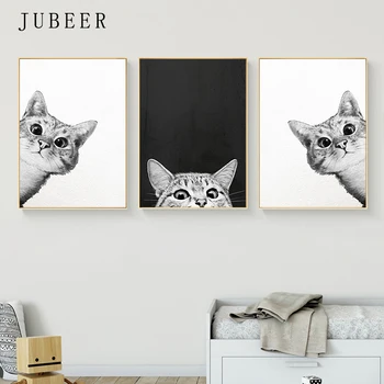 Scandinavian Style Cute Animal Poster Cat Kitten Picture Wall Art Painting for Living Room Bedroom Home Decor Nursery Art Poster
Scandinavian Style Cute Animal Poster Cat Kitten Picture Wall Art Painting for Living Room Bedroom Home Decor Nursery Art Poster
