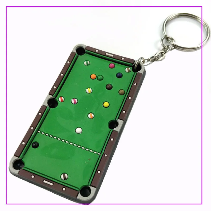 6pce/lot Mini Billiard pool table Key Ring And Snooker Table Key Rubber Design keychina
6pce/lot Mini Billiard pool table Key Ring And Snooker Table Key Rubber Design keychina