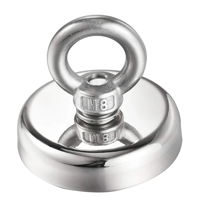 Round Neodymium Eyebolt Fishing Magnet With Rope X 66Ft,Super Power N52 Pulling Force 290Lb(132Kg) Diameter X 60Mm Thick X 15M
Round Neodymium Eyebolt Fishing Magnet With Rope X 66Ft,Super Power N52 Pulling Force 290Lb(132Kg) Diameter X 60Mm Thick X 15M