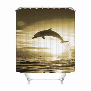 Custom Dolphin Bathroom Acceptable Shower Curtain Polyester Fabric Bathroom Curtain #180320-01-123
Custom Dolphin Bathroom Acceptable Shower Curtain Polyester Fabric Bathroom Curtain #180320-01-123
