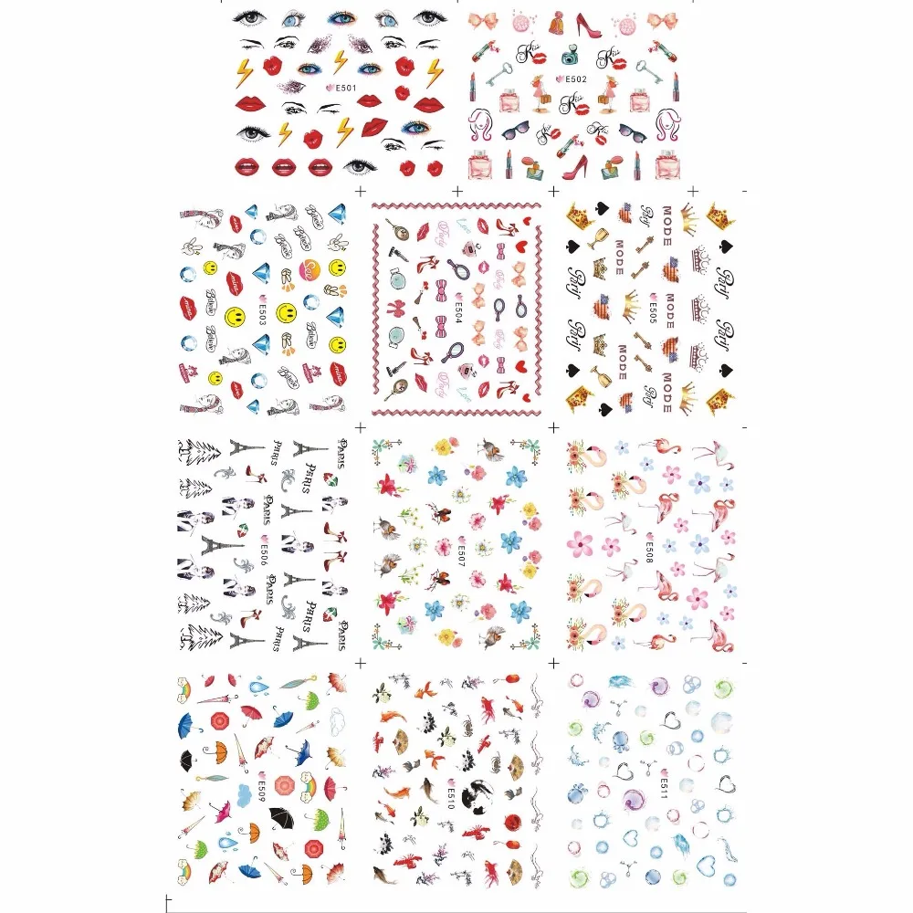 11 PCS / LOT SIMULATION SELF-ADHESIVE 3D NAIL TATTOOS STICKER KISS EYES LIPS FISH UMBRELLA HEART PARIS E501-511
11 PCS / LOT SIMULATION SELF-ADHESIVE 3D NAIL TATTOOS STICKER KISS EYES LIPS FISH UMBRELLA HEART PARIS E501-511