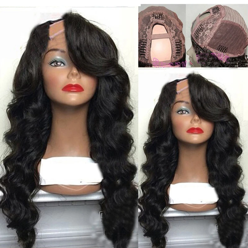 LUFFYHAIR Right Side Part 1x4 U Part Wigs Human Hair Glueless Brazilian Remy Hair U Part Human Hair Wigs Body Wave Full Density
LUFFYHAIR Right Side Part 1x4 U Part Wigs Human Hair Glueless Brazilian Remy Hair U Part Human Hair Wigs Body Wave Full Density