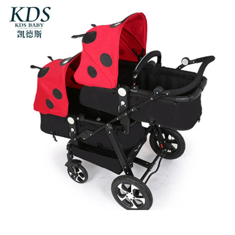 Newborn double high landscape second child stroller before and after sitting double, adjust sleeping basket cart
Newborn double high landscape second child stroller before and after sitting double, adjust sleeping basket cart