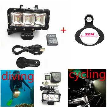Suptig Accessories For Gopro Underwater Waterproof Diving Spot Light LED Lamp for Gopro Hero7 6 5 4s 4 3+ 3 Camera SJ4000 SJCAM
Suptig Accessories For Gopro Underwater Waterproof Diving Spot Light LED Lamp for Gopro Hero7 6 5 4s 4 3+ 3 Camera SJ4000 SJCAM