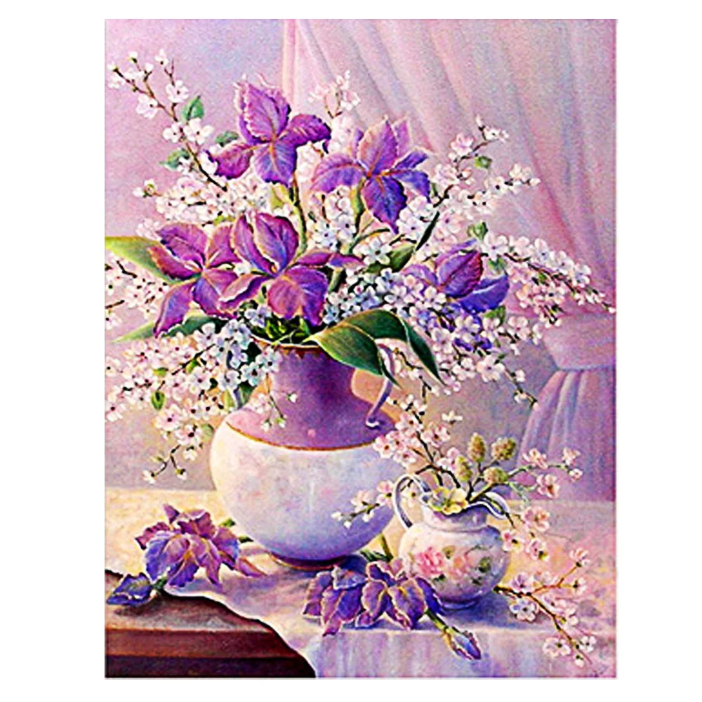 DIY Diamond Painting Flower Vase full round Diamond Embroidery Purple flower bottle Cross Stitch fulll round Home Decor
DIY Diamond Painting Flower Vase full round Diamond Embroidery Purple flower bottle Cross Stitch fulll round Home Decor