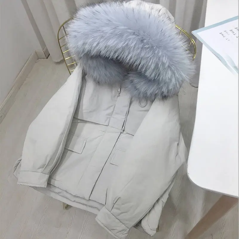 Women's Down Jacket Fashion Thicken Hooded Women Winter Jacket Large Real Raccoon Fur Collar Down Jacket Coat Abrigo Mujer C4923
Women's Down Jacket Fashion Thicken Hooded Women Winter Jacket Large Real Raccoon Fur Collar Down Jacket Coat Abrigo Mujer C4923