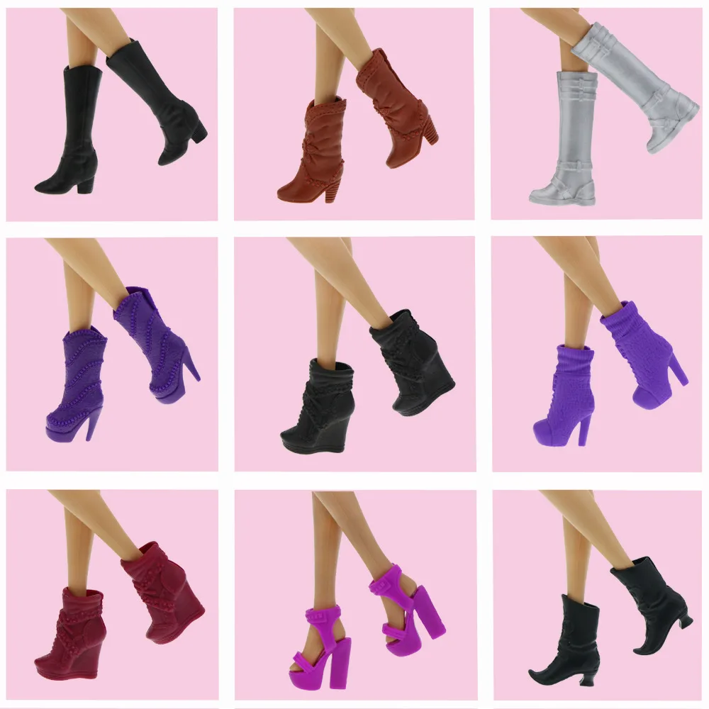 High Quality Random 20 Pairs Shoes Mixed Style High Heel Sandal Boots Daily Casual Wear Dress Up Accessories For Barbie Doll Toy
High Quality Random 20 Pairs Shoes Mixed Style High Heel Sandal Boots Daily Casual Wear Dress Up Accessories For Barbie Doll Toy
