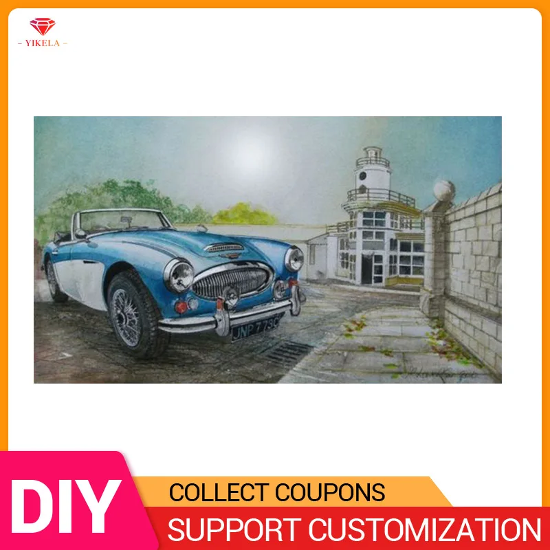 YIKELA 5D DIY Full Round/Square Drill Painting Garden Blue Car Cross Stitch Home Decoration Diamond Painting Embroidery
YIKELA 5D DIY Full Round/Square Drill Painting Garden Blue Car Cross Stitch Home Decoration Diamond Painting Embroidery
