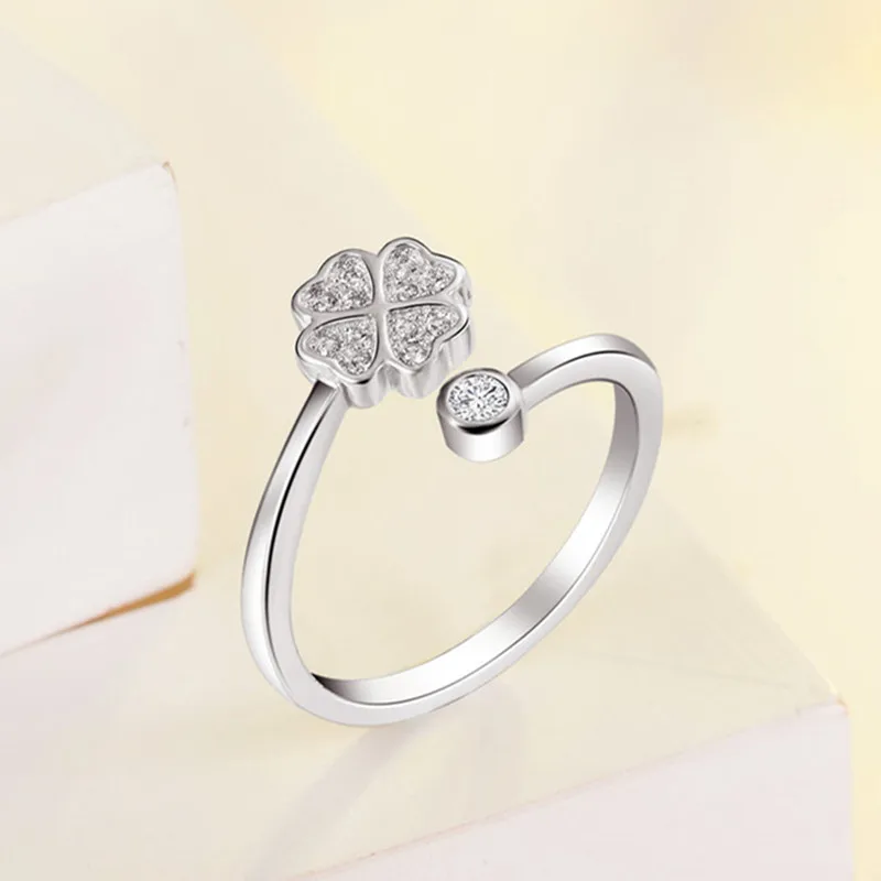 Everoyal Trendy 925 Sterling Silver Rings For Women Jewelry Fashion Crystal Clover Girls Finger Rings Accessories Lady Birthday
Everoyal Trendy 925 Sterling Silver Rings For Women Jewelry Fashion Crystal Clover Girls Finger Rings Accessories Lady Birthday