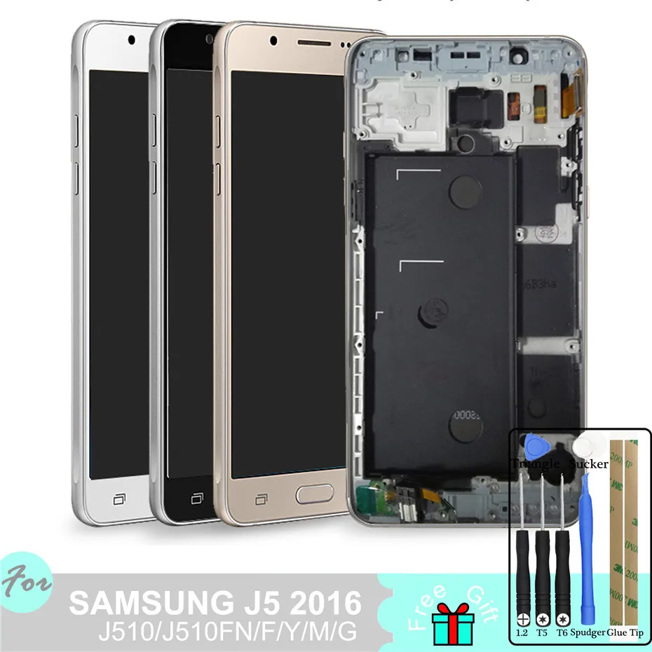 TFT LCD For Samsung Galaxy J5 2016 J510 J510FN J510F J510M J510H /DS Touch Screen Digitizer Assembly Frame Home Button
TFT LCD For Samsung Galaxy J5 2016 J510 J510FN J510F J510M J510H /DS Touch Screen Digitizer Assembly Frame Home Button