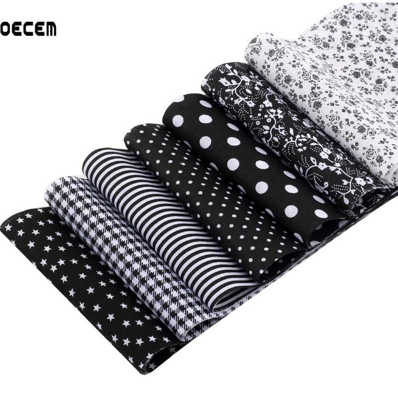 7PCS Black Cotton Fabric Stripes 10X50CM Tildas Dot Jelly Roll Stripes Tissu Patchwork Fabric For DIY Sewing Toy Home Decor
7PCS Black Cotton Fabric Stripes 10X50CM Tildas Dot Jelly Roll Stripes Tissu Patchwork Fabric For DIY Sewing Toy Home Decor