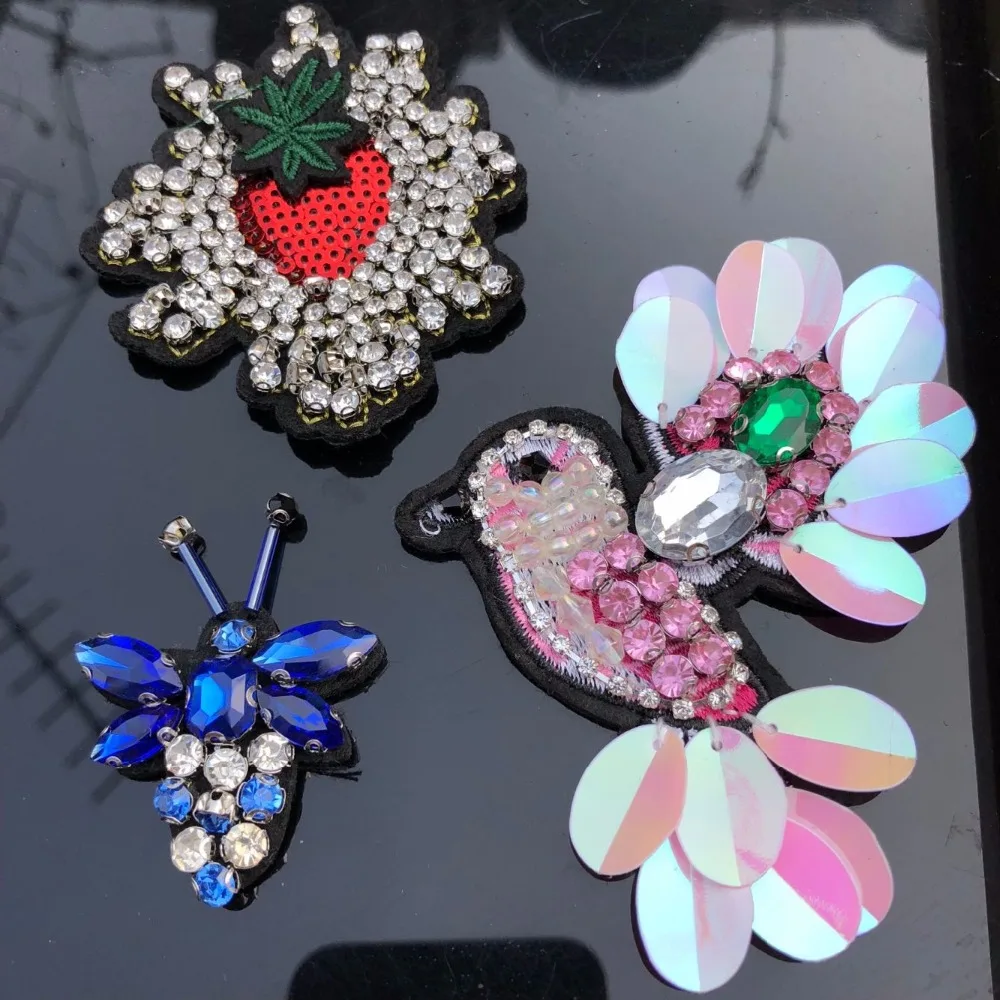 Hand Sewing Beads Bird Patch Badge Embroidered Cute Badges Hippie Blue Bee For Clothes Stickers Applique
Hand Sewing Beads Bird Patch Badge Embroidered Cute Badges Hippie Blue Bee For Clothes Stickers Applique